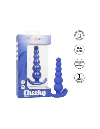 California Exotic Novelties - Cheeky X-6 Anal Beads - Анальный стимулятор, 10.75х2.5 см (фиолетовый)